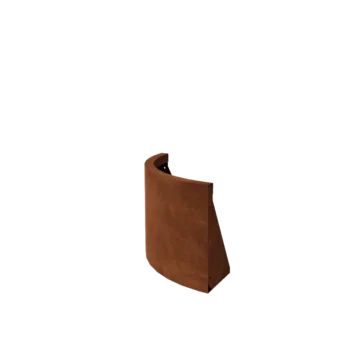 Oporný múr z cortenovej ocele - Vonkajšia zákruta - 50 x 50 x 40 cm