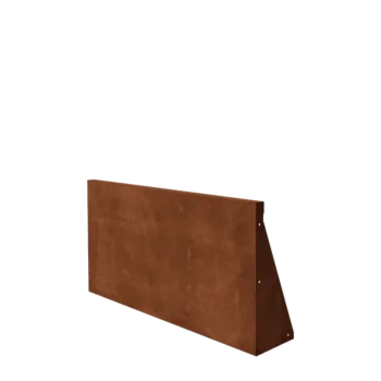 Oporný múr z cortenovej ocele - Rovný - 100 x 50 cm