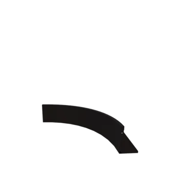 Oceľový oporný múr - Vnútorná zákruta - 100 x 100 x 30 cm - RAL9005 matný (čierny)