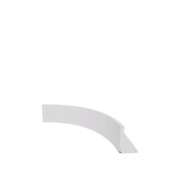 Oceľový oporný múr - Vnútorná zákruta - 100 x 100 x 30 cm - RAL9010 matný (biela)