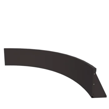 Oceľový oporný múr - Vnútorná zákruta - 150 x 150 x 40 cm - Iná farba RAL