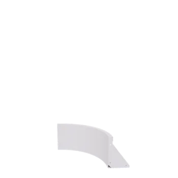 Oceľový oporný múr - Vnútorná zákruta - 50 x 50 x 30 cm - RAL9010 matný (biela)
