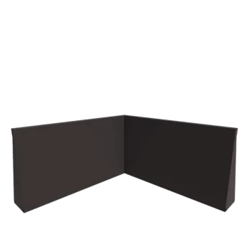 Oceľový oporný múr - Vnútorný roh - 100 x 100 x 60 cm - RAL7016 matný (antracitová sivá)