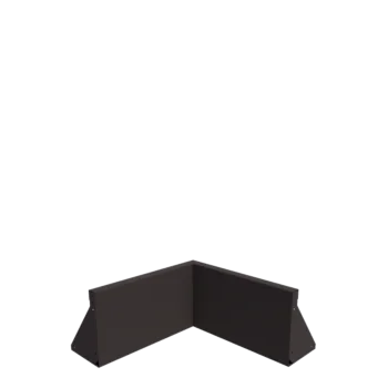 Oceľový oporný múr - Vnútorný roh - 50 x 50 x 30 cm - Iná farba RAL