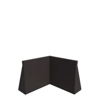 Oceľový oporný múr - Vnútorný roh - 50 x 50 x 50 cm - Iná farba RAL