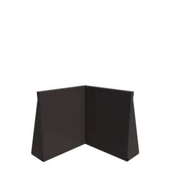 Oceľový oporný múr - Vnútorný roh - 50 x 50 x 60 cm - RAL7016 matný (antracitová sivá)