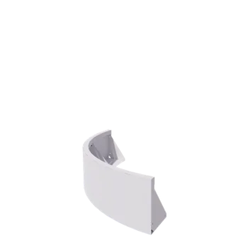 Oceľový oporný múr - Vonkajšia zákruta - 100 x 100 x 30 cm - RAL9010 matný (biela)