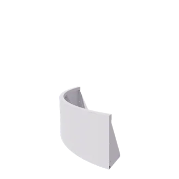 Oceľový oporný múr - Vonkajšia zákruta - 100 x 100 x 40 cm - RAL9010 matný (biela)