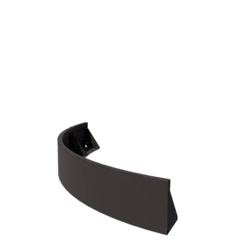 Oceľový oporný múr - Vonkajšia zákruta - 150 x 150 x 30 cm - RAL7016 matný (antracitová sivá)