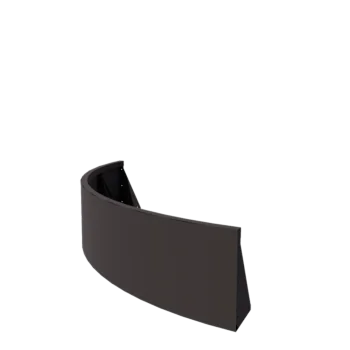 Oceľový oporný múr - Vonkajšia zákruta - 150 x 150 x 40 cm - RAL7016 matný (antracitová sivá)