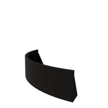 Oceľový oporný múr - Vonkajšia zákruta - 150 x 150 x 40 cm - RAL9005 matný (čierny)