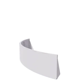 Oceľový oporný múr - Vonkajšia zákruta - 150 x 150 x 40 cm - RAL9010 matný (biela)