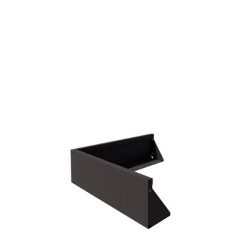 Oceľový oporný múr - Vonkový roh - 100 x 100 x 30 cm - RAL7016 matný (antracitová sivá)