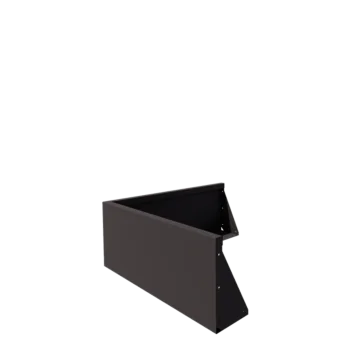 Oceľový oporný múr - Vonkový roh - 100 x 100 x 40 cm - RAL7016 matný (antracitová sivá)
