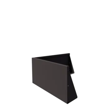 Oceľový oporný múr - Vonkový roh - 100 x 100 x 50 cm - RAL7016 matný (antracitová sivá)