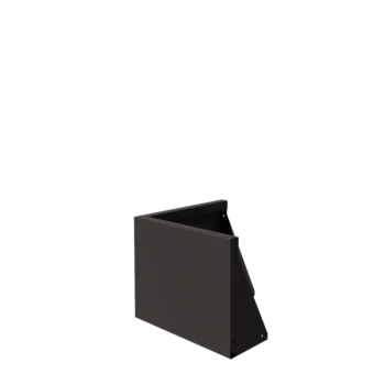 Oceľový oporný múr - Vonkový roh - 50 x 50 x 40 cm - RAL7016 matný (antracitová sivá)