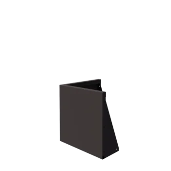 Oceľový oporný múr - Vonkový roh - 50 x 50 x 50 cm - RAL7016 matný (antracitová sivá)