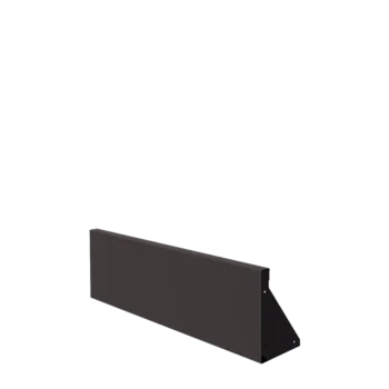 Oceľový oporný múr - Rovný - 100 x 30 cm - RAL7016 matný (antracitová sivá)