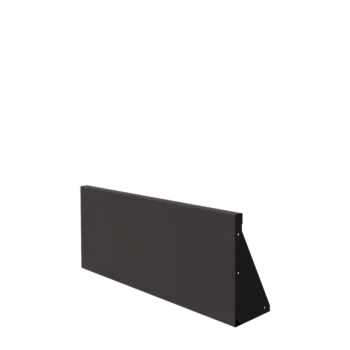 Oceľový oporný múr - Rovný - 100 x 40 cm - RAL7016 matný (antracitová sivá)