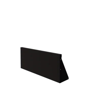 Oceľový oporný múr - Rovný - 100 x 40 cm - RAL9005 matný (čierny)