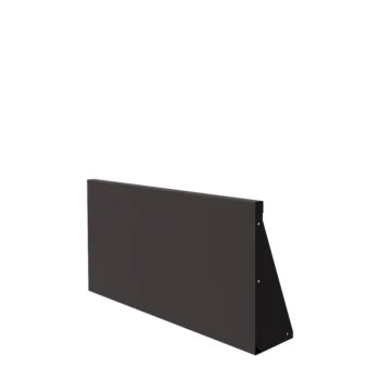 Oceľový oporný múr - Rovný - 100 x 50 cm - RAL7016 matný (antracitová sivá)