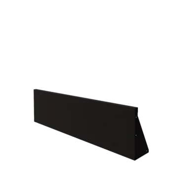 Oceľový oporný múr - Rovný - 150 x 40 cm - RAL9005 matný (čierny)