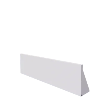 Oceľový oporný múr - Rovný - 150 x 40 cm - RAL9010 matný (biela)
