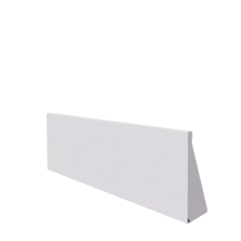 Oceľový oporný múr - Rovný - 150 x 50 cm - RAL9010 matný (biela)