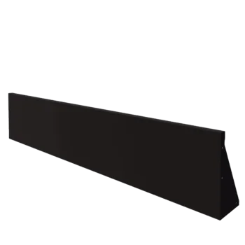 Oceľový oporný múr - Rovný - 200 x 40 cm - RAL9005 matný (čierny)
