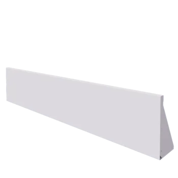 Oceľový oporný múr - Rovný - 200 x 40 cm - RAL9010 matný (biela)
