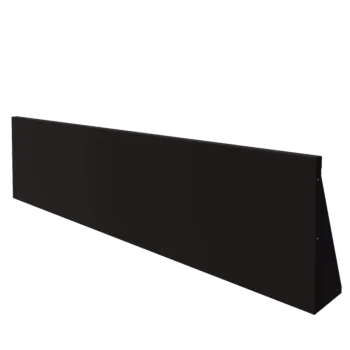 Oceľový oporný múr - Rovný - 200 x 50 cm - RAL9005 matný (čierny)