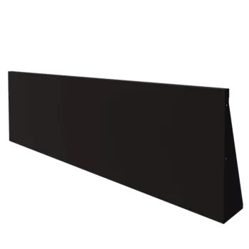 Oceľový oporný múr - Rovný - 200 x 60 cm - RAL9005 matný (čierny)