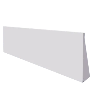 Oceľový oporný múr - Rovný - 200 x 60 cm - RAL9010 matný (biela)