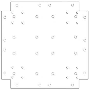 Spodná doska z pozinkovanej ocele - 40 x 40 cm