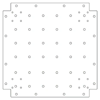 Spodná doska z pozinkovanej ocele - 50 x 50 cm