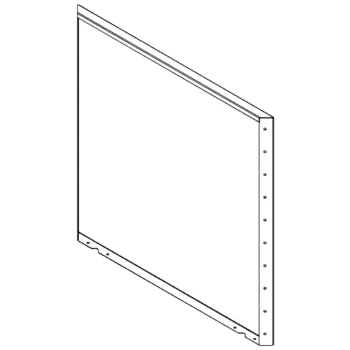 Cortenový kvetináč - Panel - 100 x 100 cm