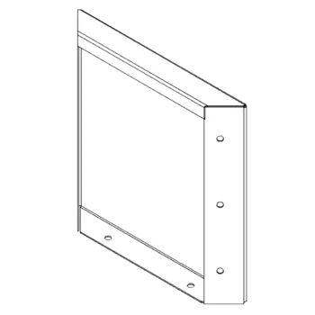 Cortenový kvetináč - Panel - 30 x 30 cm