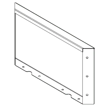 Cortenový kvetináč - Panel - 30 x 50 cm