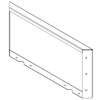 Cortenový kvetináč - Panel - 30 x 60 cm