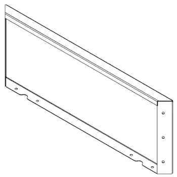 Cortenový kvetináč - Panel - 30 x 80 cm