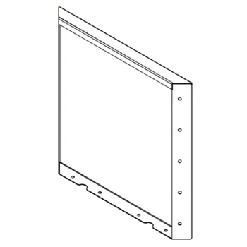 Cortenový kvetináč - Panel - 50 x 50 cm