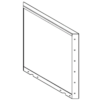Cortenový kvetináč - Panel - 60 x 60 cm