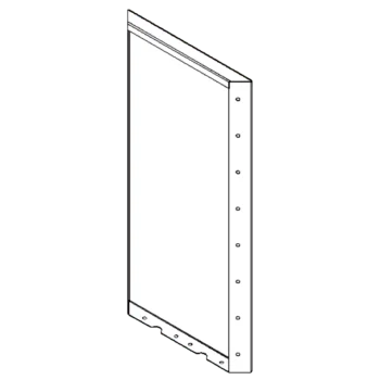Cortenový kvetináč - Panel - 80 x 40 cm