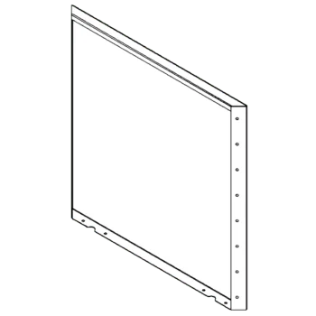 Cortenový kvetináč - Panel - 80 x 80 cm