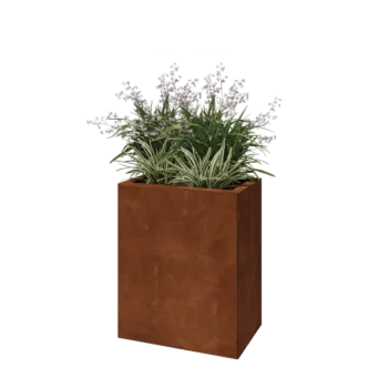 Cortenový kvetináč - Obdĺžnik - 50 x 30 x 60 cm - Bez spodnej dosky