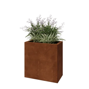 Cortenový kvetináč - Obdĺžnik - 60 x 30 x 60 cm - Bez spodnej dosky