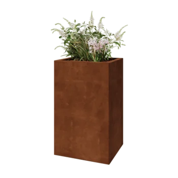 Cortenový kvetináč - Obdĺžnik - 50 x 40 x 80 cm - Bez spodnej dosky
