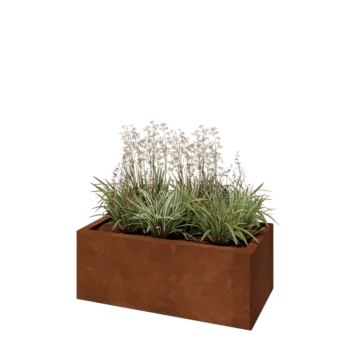 Cortenový kvetináč - Obdĺžnik - 80 x 40 x 30 cm - Bez spodnej dosky