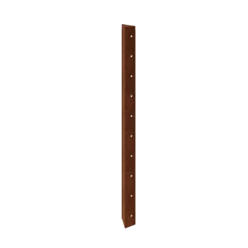 Cortenový kvetináč - Rohový diel 90° - 100 cm