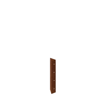 Cortenový kvetináč - Rohový diel 90° - 40 cm